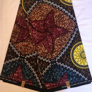 African Ankara Print| Wax Cotton Fabric| 6 Yards